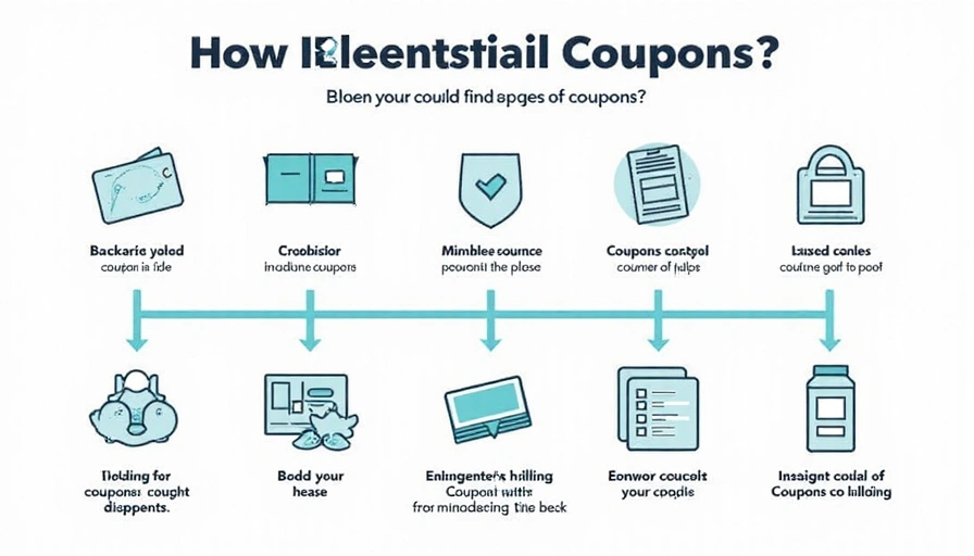 A detailed infographic showing a flowchart of how different types of coupons can be combined, illustrating the stacking process.