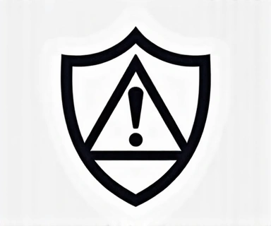 A shield icon with a warning triangle, symbolizing disclaimers and limitations