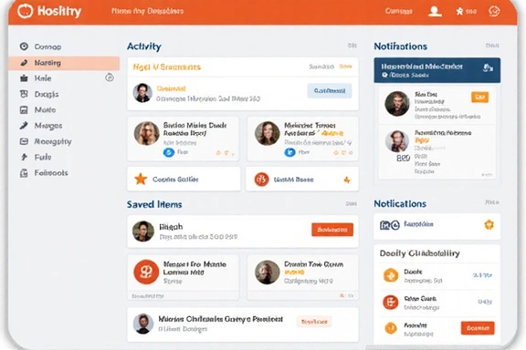 User dashboard overview with charts and data